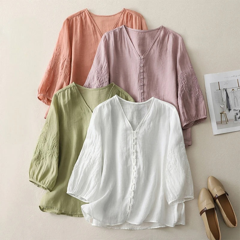 Elegant Linen Blouse