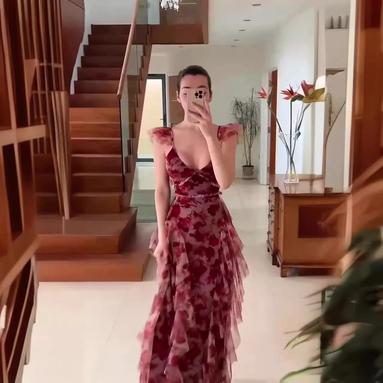 Bloemenjurk die je figuur viert