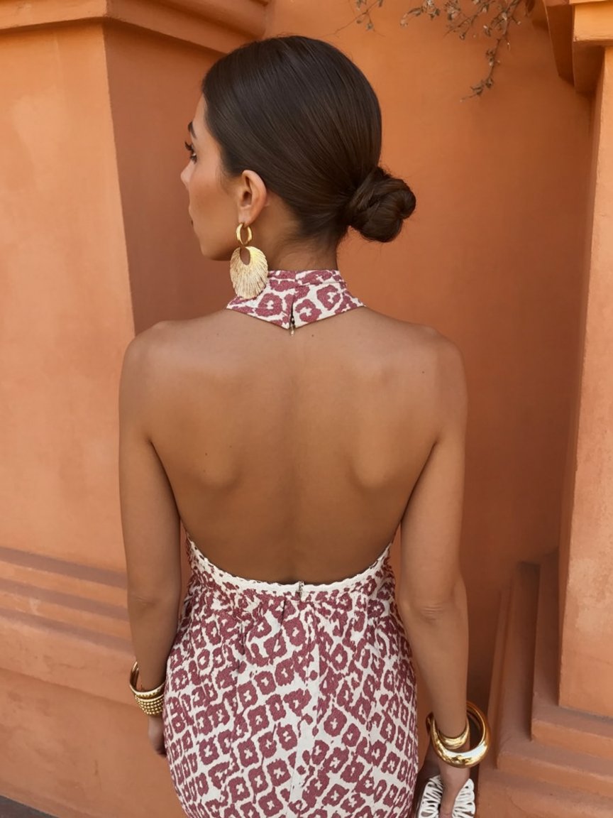 Elegante Off-Shoulder Midi Jurk