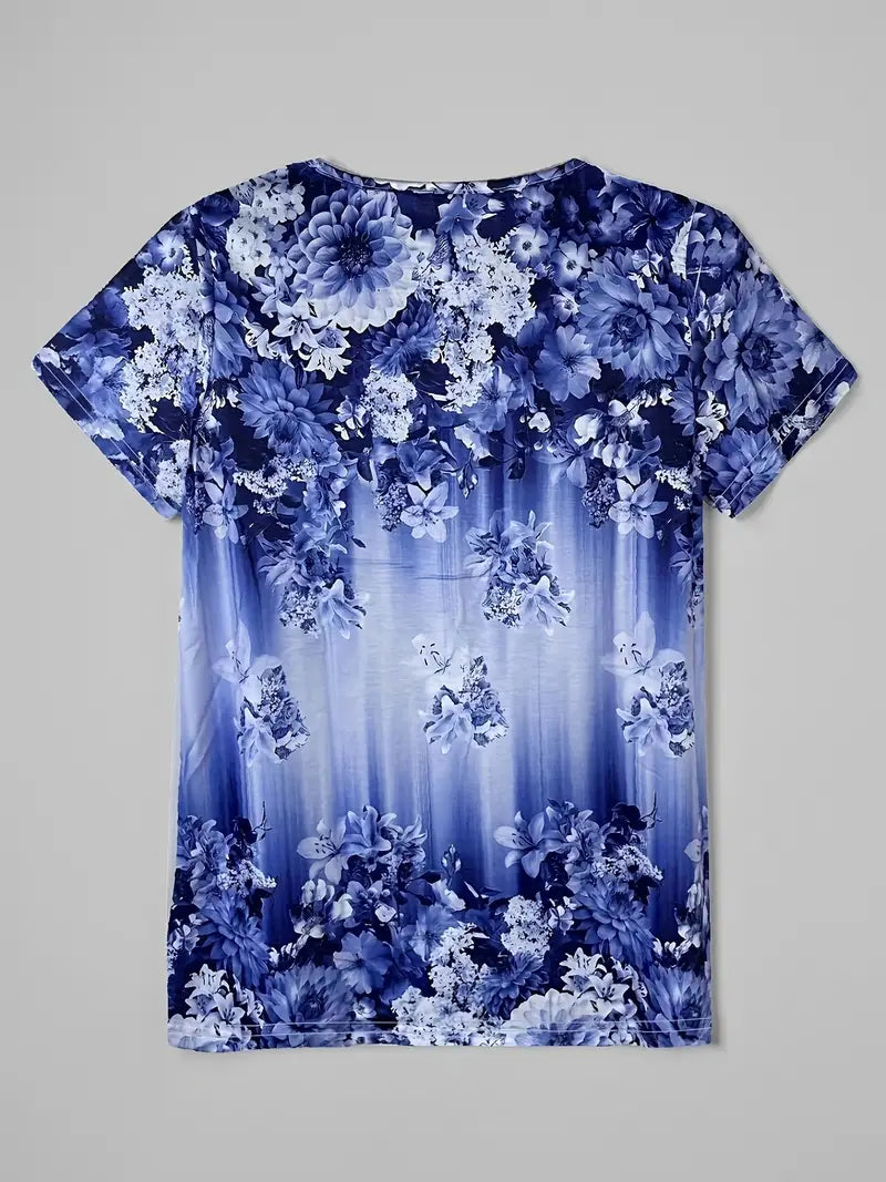 Comfort-Stretch Vest Bloemenprint