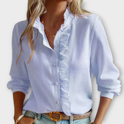 Elegant Long-Sleeve Blouse