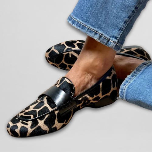 Stijlvolle Dierenprint-Loafers