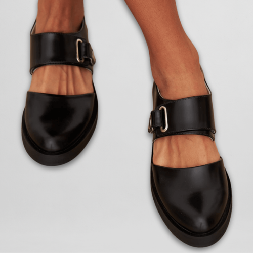Elegante Leren Mary Jane Schoenen