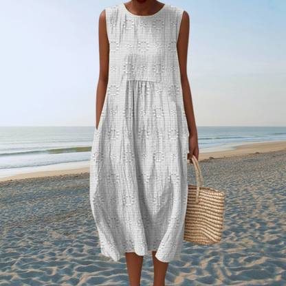 Ivory Elegance Day-Night Dress