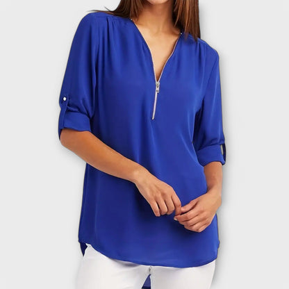 Elegante V-Hals Blouse
