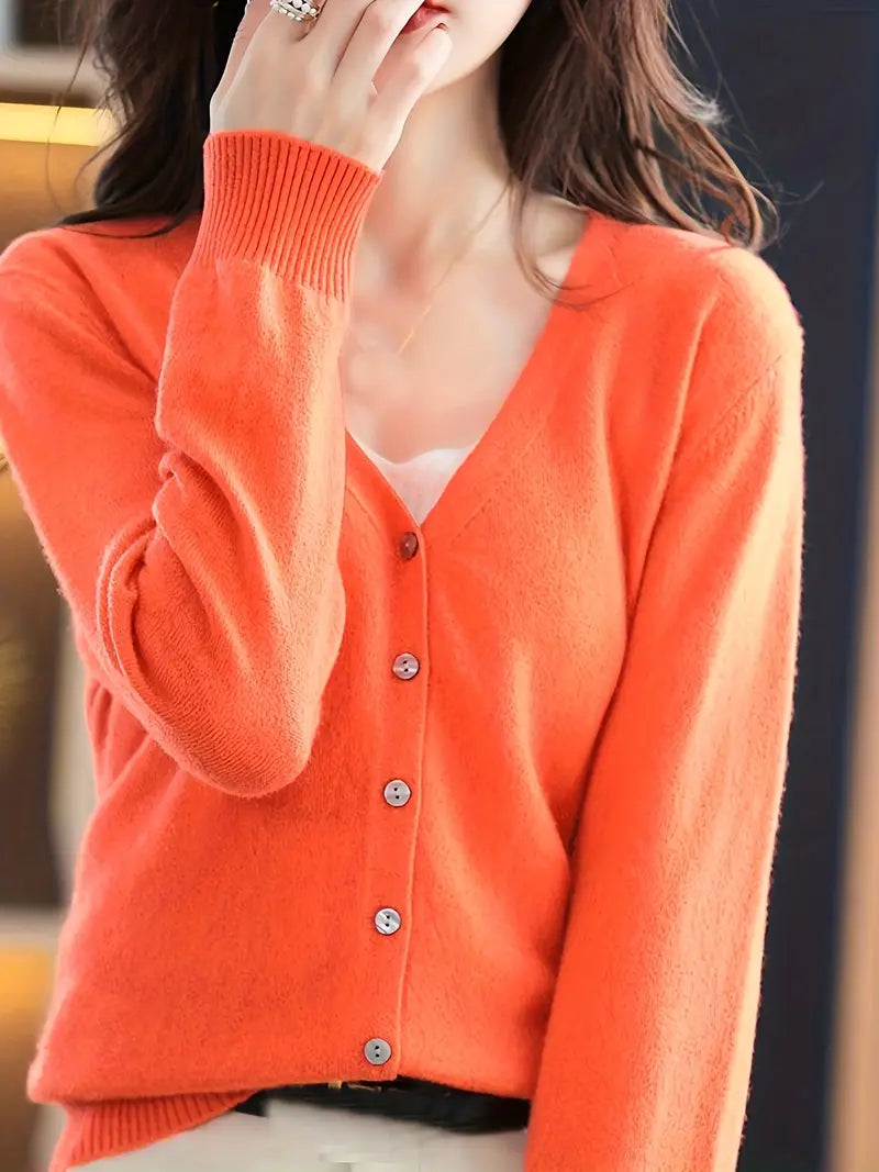 Flatterende V-Hals Mantel