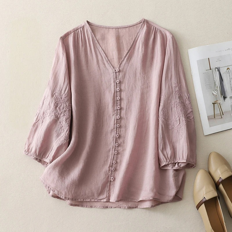 Elegant Linen Blouse