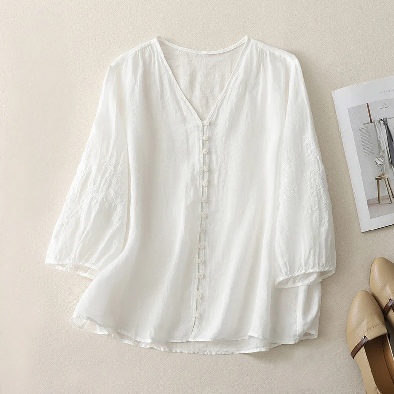 Elegant Linen Blouse
