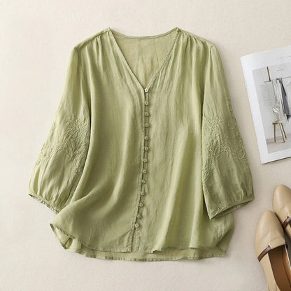 Elegant Linen Blouse
