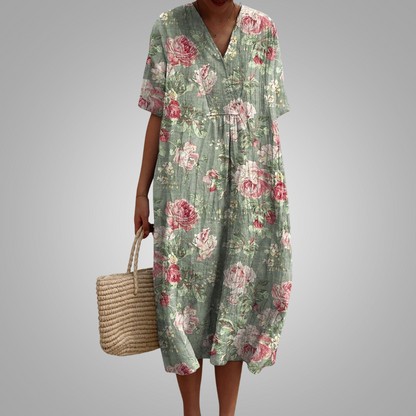 Elegante Bloemenjurk Vintage