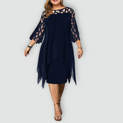 Elegante Midi-jurk, Flatterend & Comfortabel