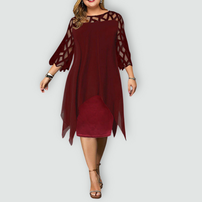 Elegante Midi-jurk, Flatterend & Comfortabel