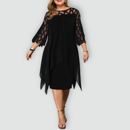 Elegante Midi-jurk, Flatterend & Comfortabel