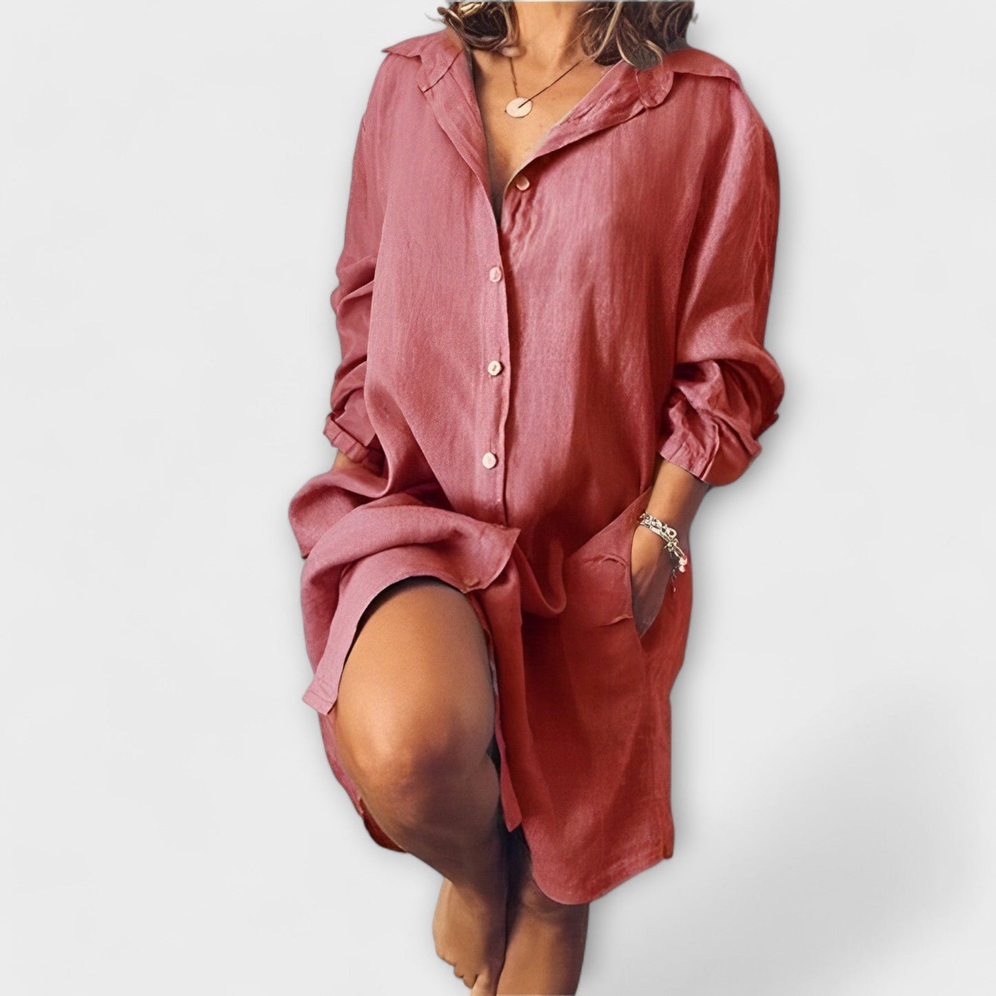 Linnen Blouse Met Stijl