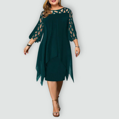 Elegante Midi-jurk, Flatterend & Comfortabel