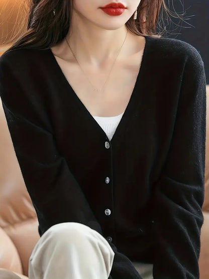 Flatterende V-Hals Mantel