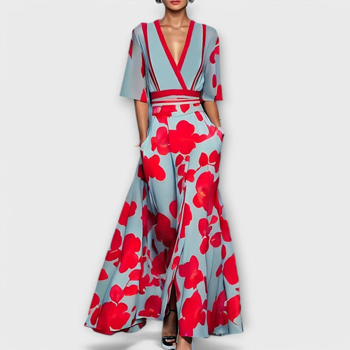 Elegant Floral Wallet Jurk