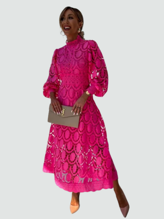 Flatterende Kantenjurk voor Tijdloze Elegantie