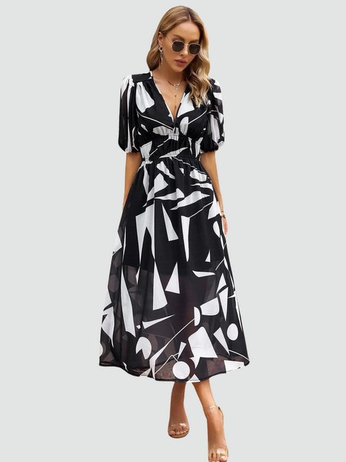 Elegante Zomer Bloemenjurk