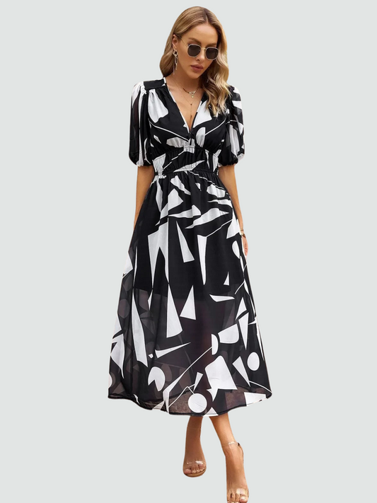 Elegante Zomer Bloemenjurk