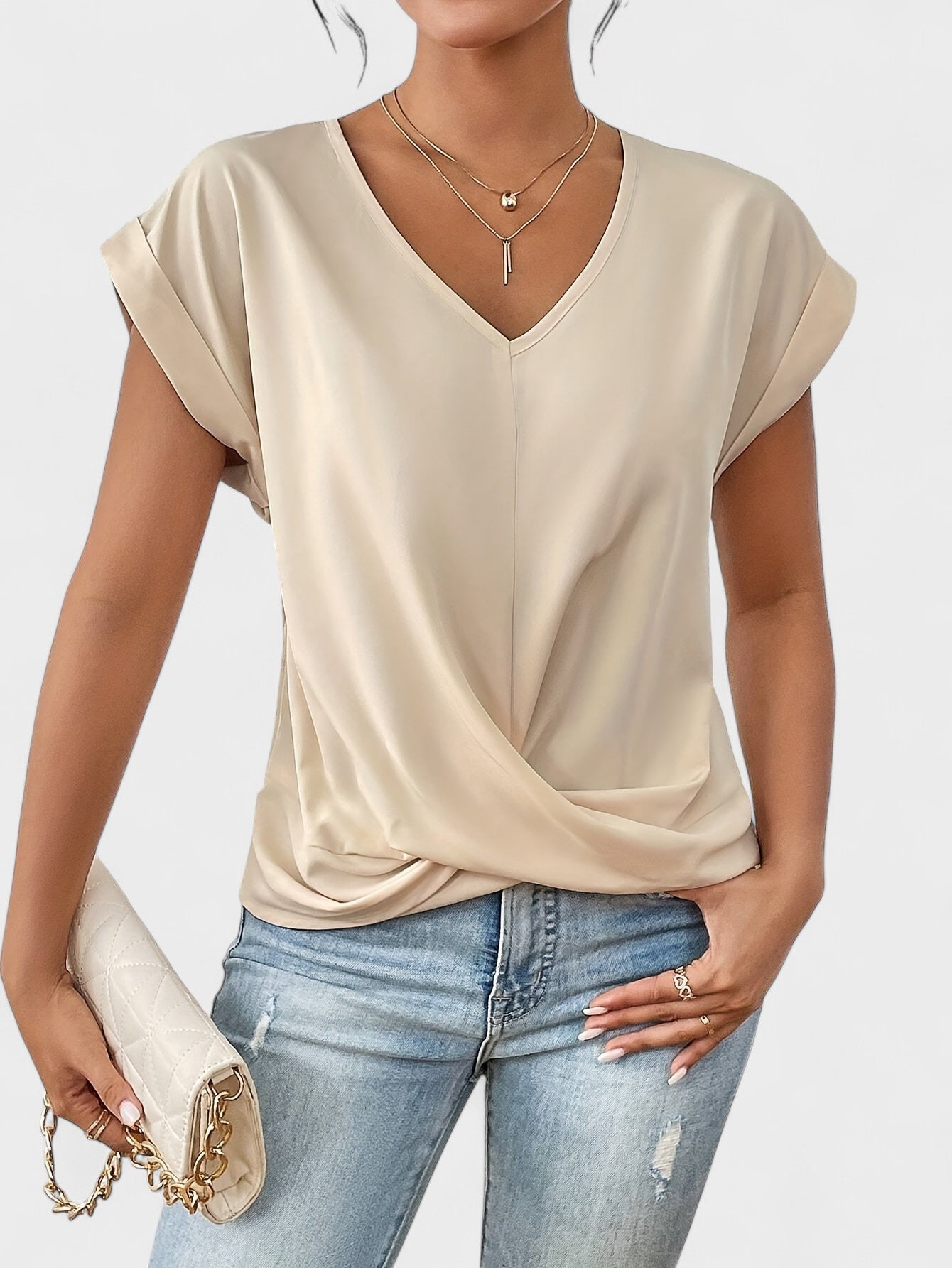Vrouwelijk Twist-Front Top