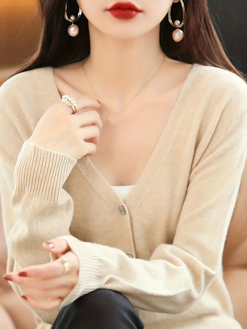 Flatterende V-Hals Mantel