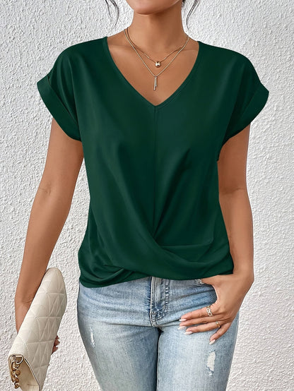 Flattering Knot V-Neck Top