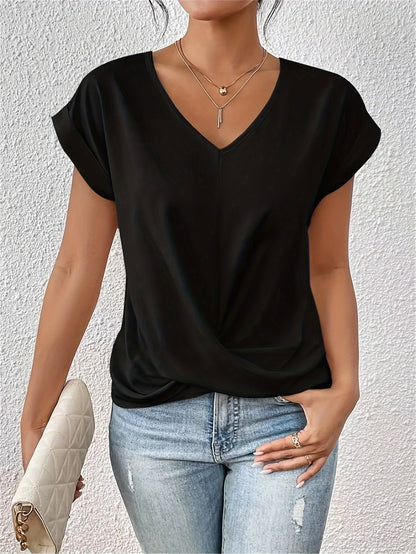 Flattering Knot V-Neck Top