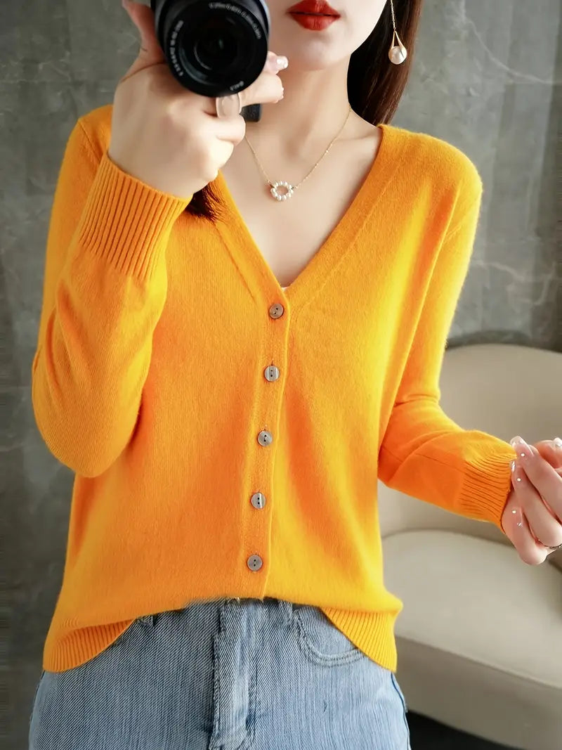 Flatterende V-Hals Mantel