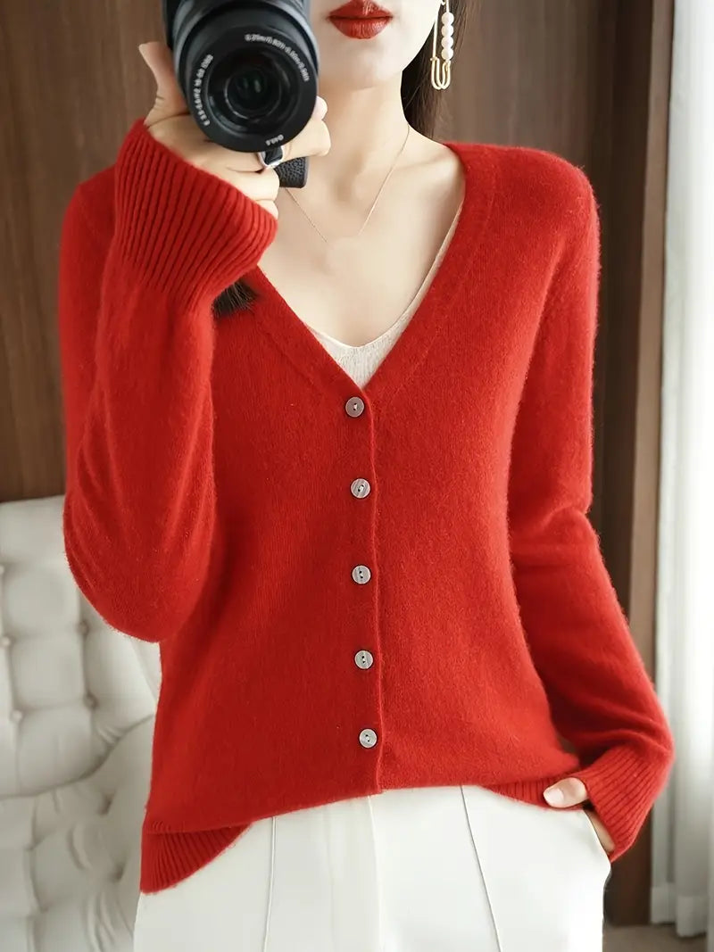 Flatterende V-Hals Mantel