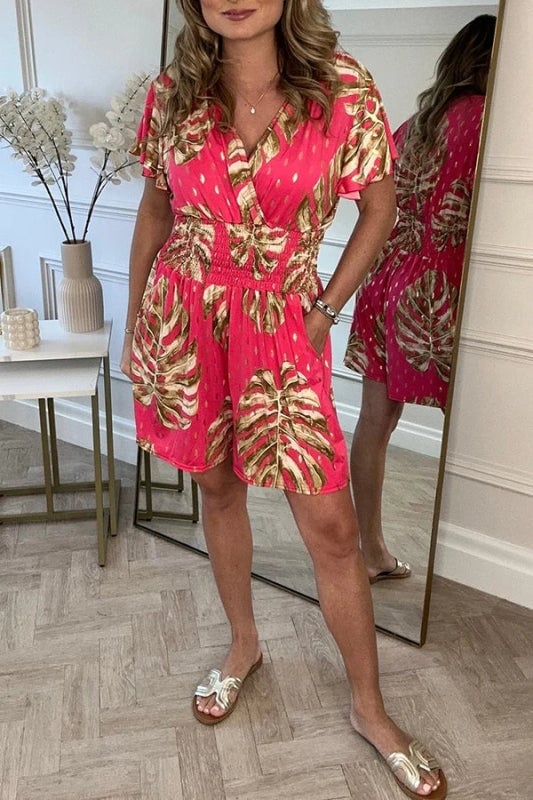 Florena Comfy-Floral Jumpsuit