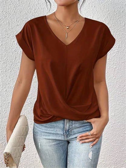 Flattering Knot V-Neck Top