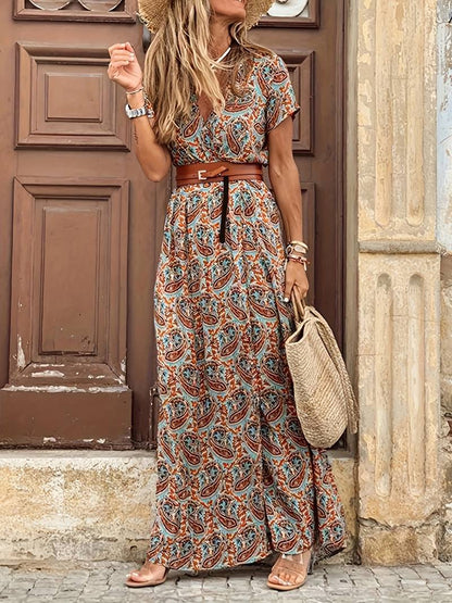Elegante Bloemen Maxi Jurk