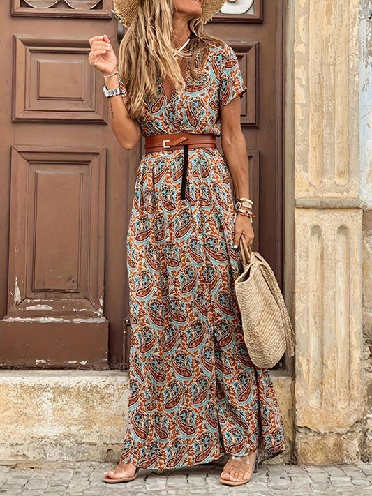 Elegante Bloemen Maxi Jurk