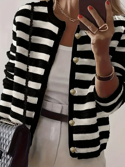 Gestreept Vest Warmte-Zonder-Dikte