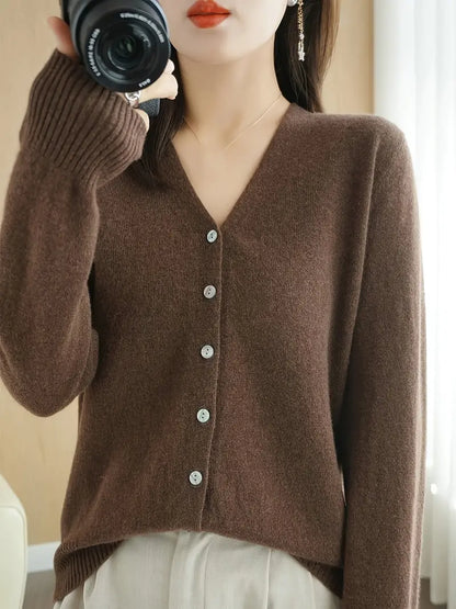 Flatterende V-Hals Mantel