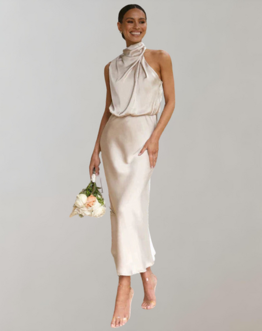 Luxueuze Glanzende Maxijurk