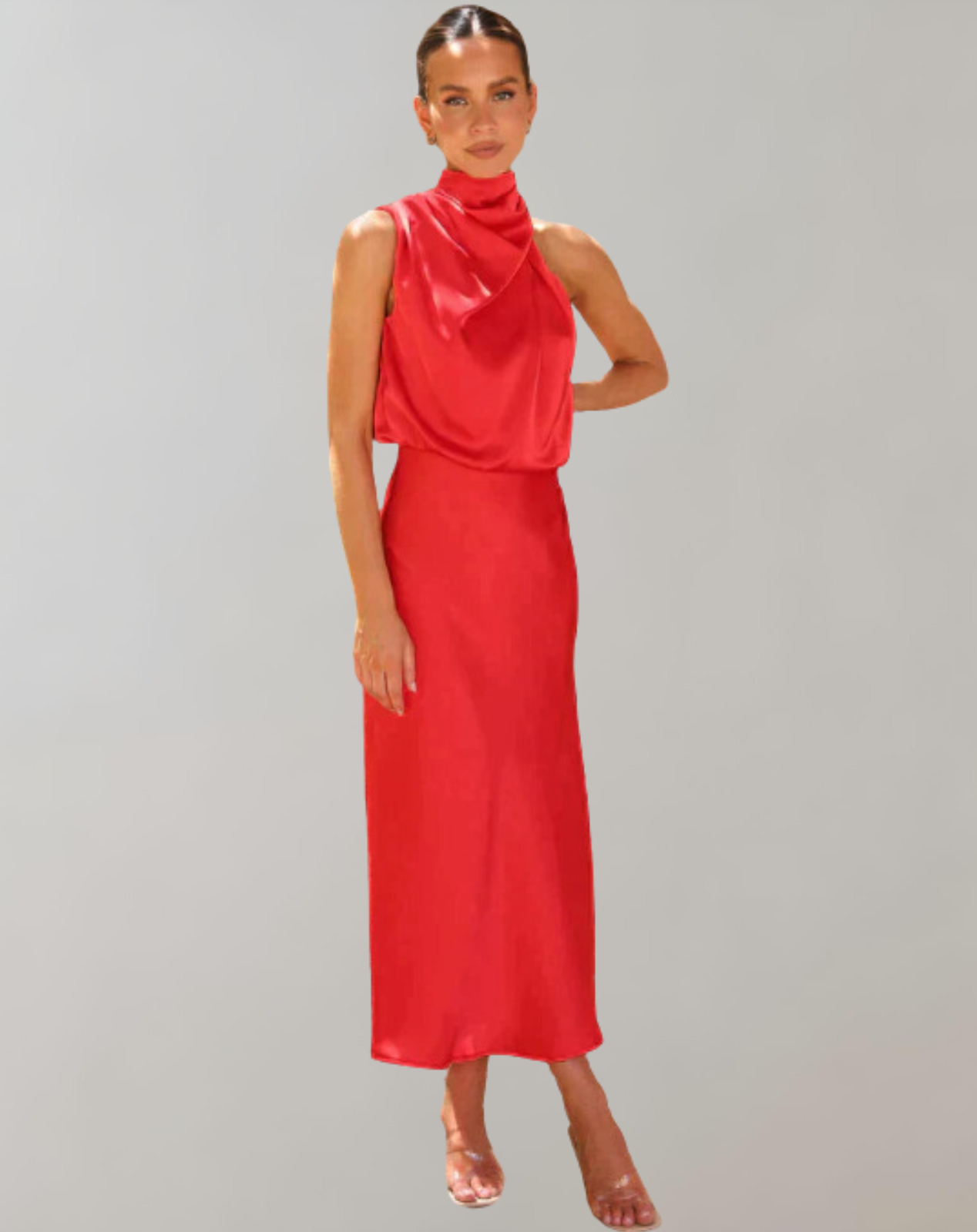 Luxueuze Glanzende Maxijurk