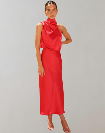 Luxueuze Glanzende Maxijurk