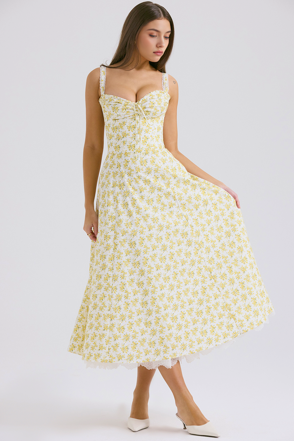 Floral Elegance Midi Dress