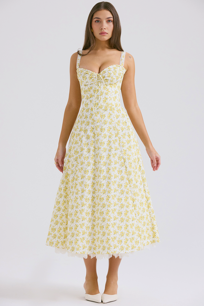 Floral Elegance Midi Dress