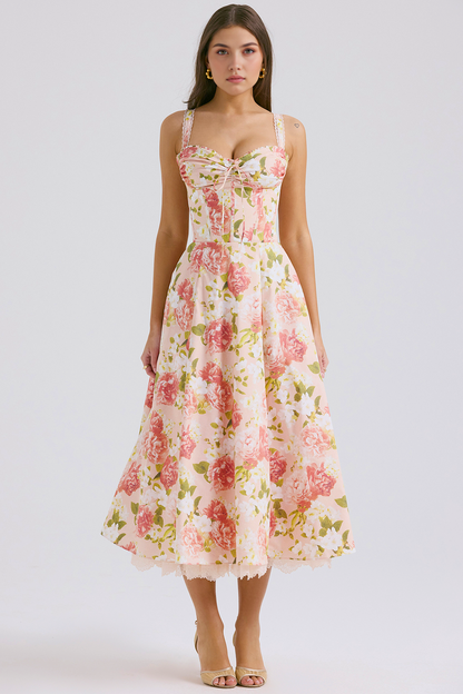 Floral Elegance Midi Dress