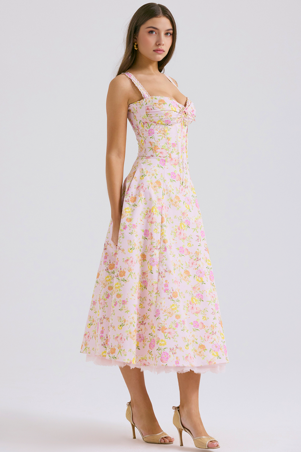 Floral Elegance Midi Dress