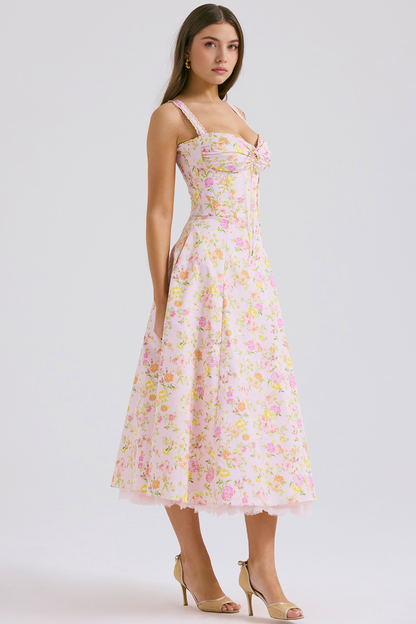 Floral Elegance Midi Dress