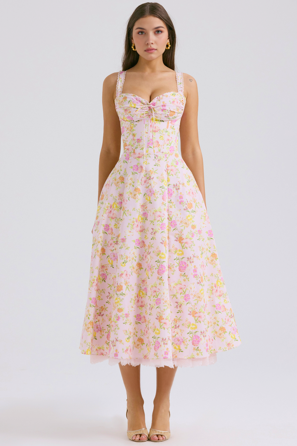 Floral Elegance Midi Dress