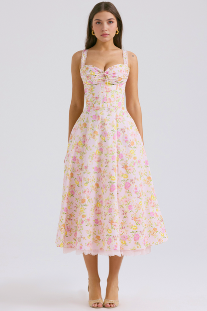 Floral Elegance Midi Dress