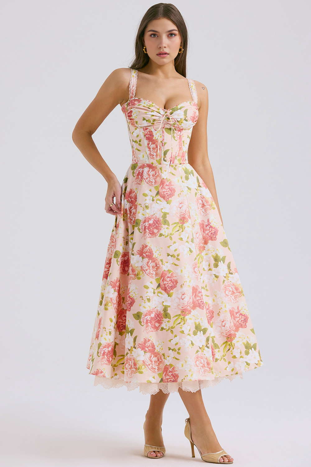 Floral Elegance Midi Dress
