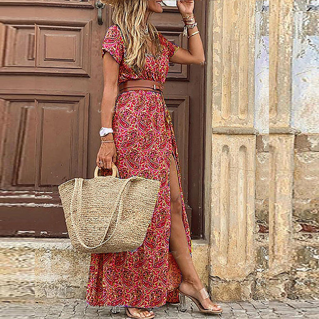 Flexibele Boho Maxi-Jurk