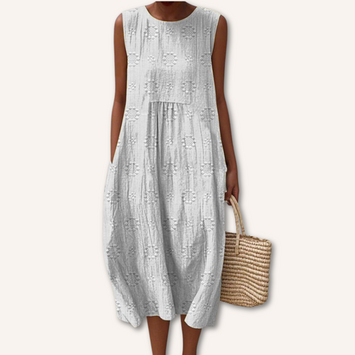 Ivory Elegance Day-Night Dress