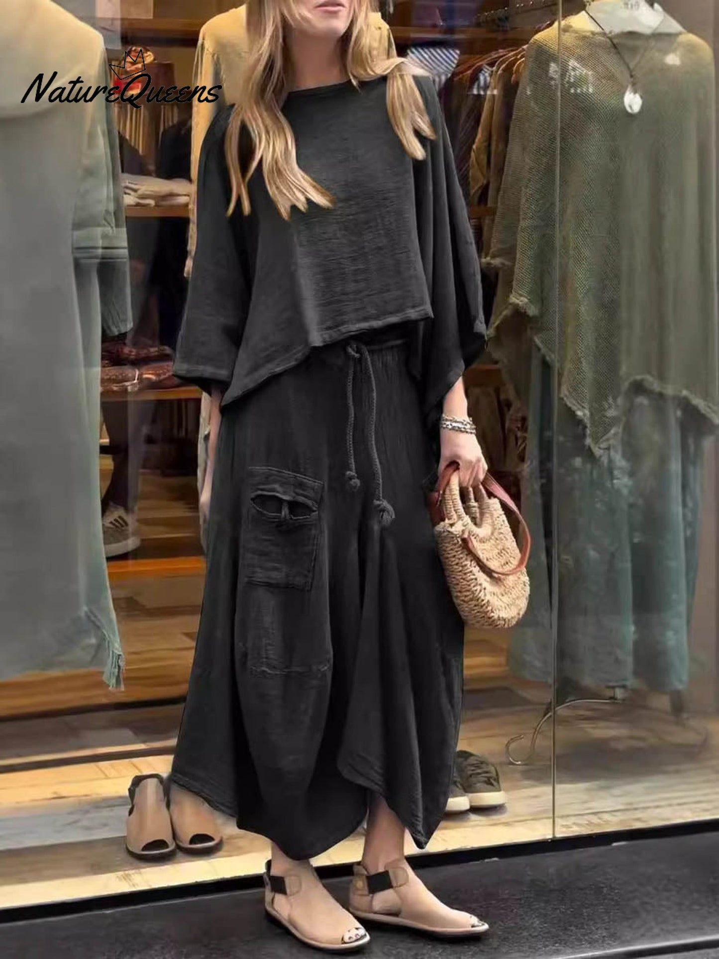 Elegante Casual-Tweedelige Jurk